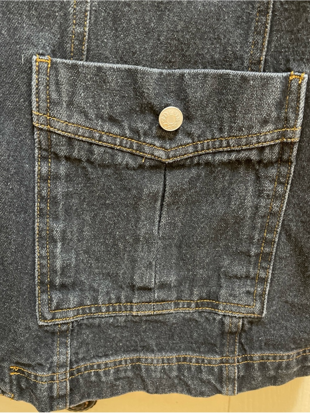 Denim & Co Black Jean Jacket 1X - Picture 4 of 6